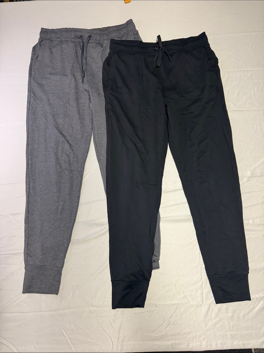 Lole Men's Black Lounge Pants - Comfortable Drawstring Waist - 2 Pack